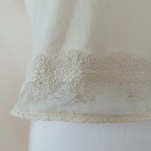 Cream Lace Blouse from Top Shop